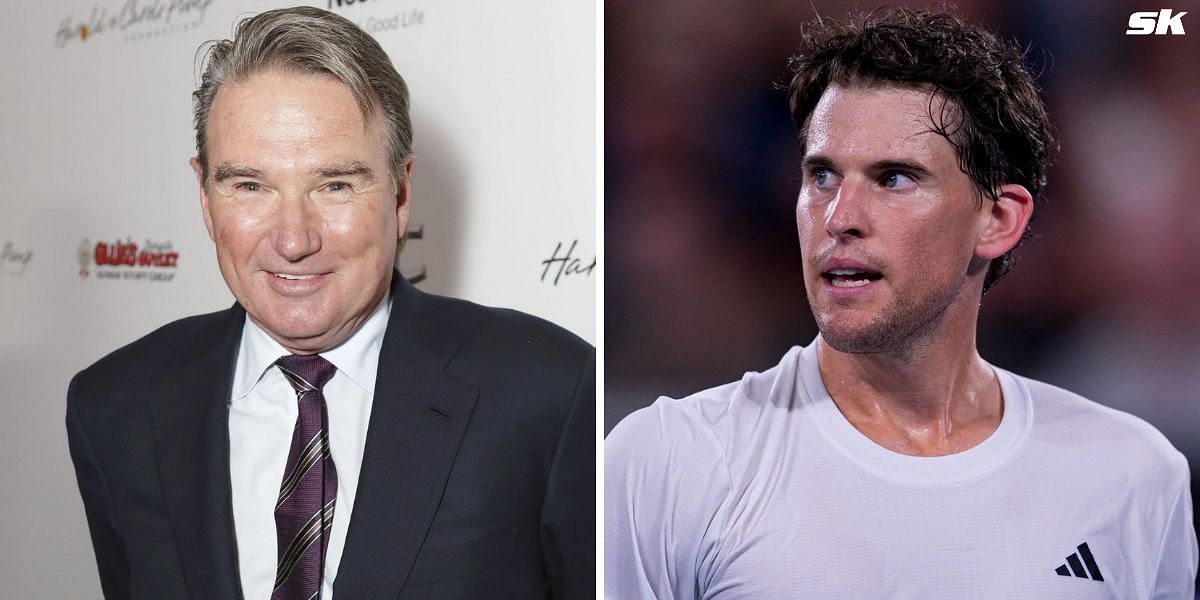 Jimmy Connors (L) and Dominic Thiem. (Images: Getty)