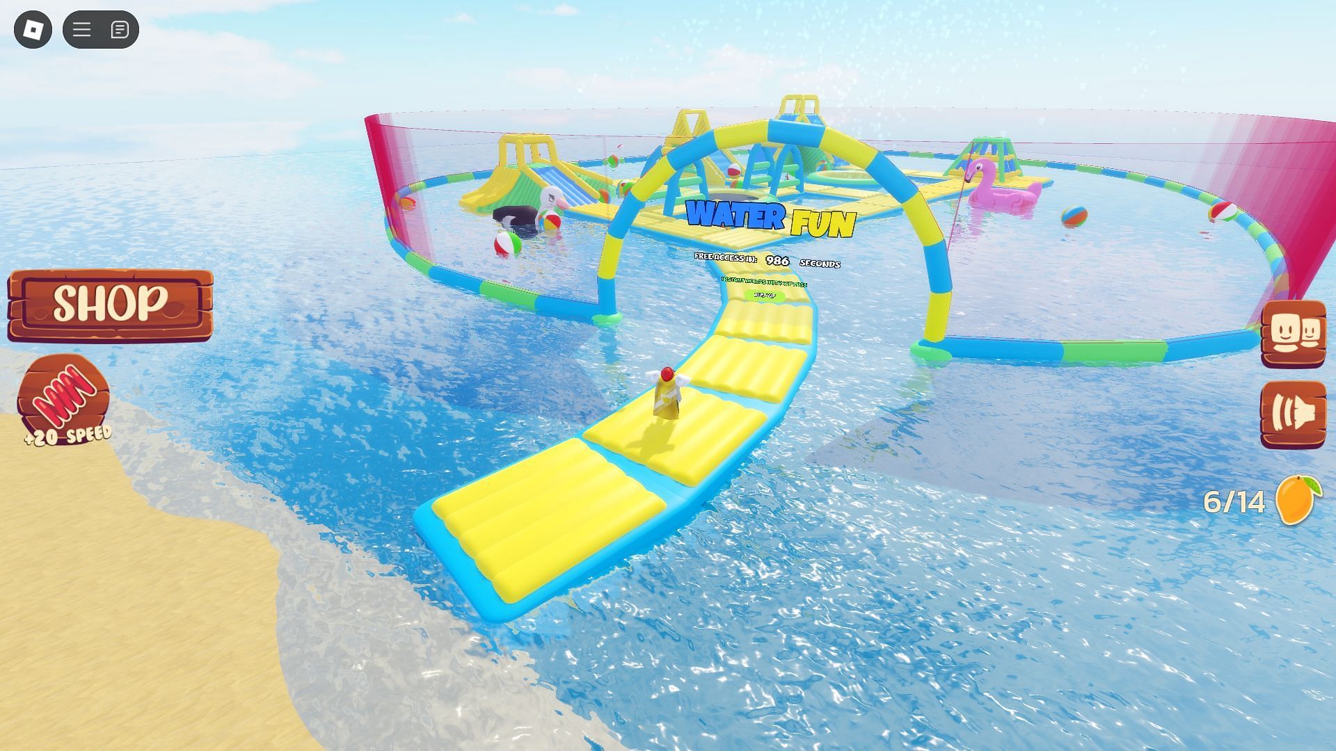 Water Fun area (Image via Roblox)