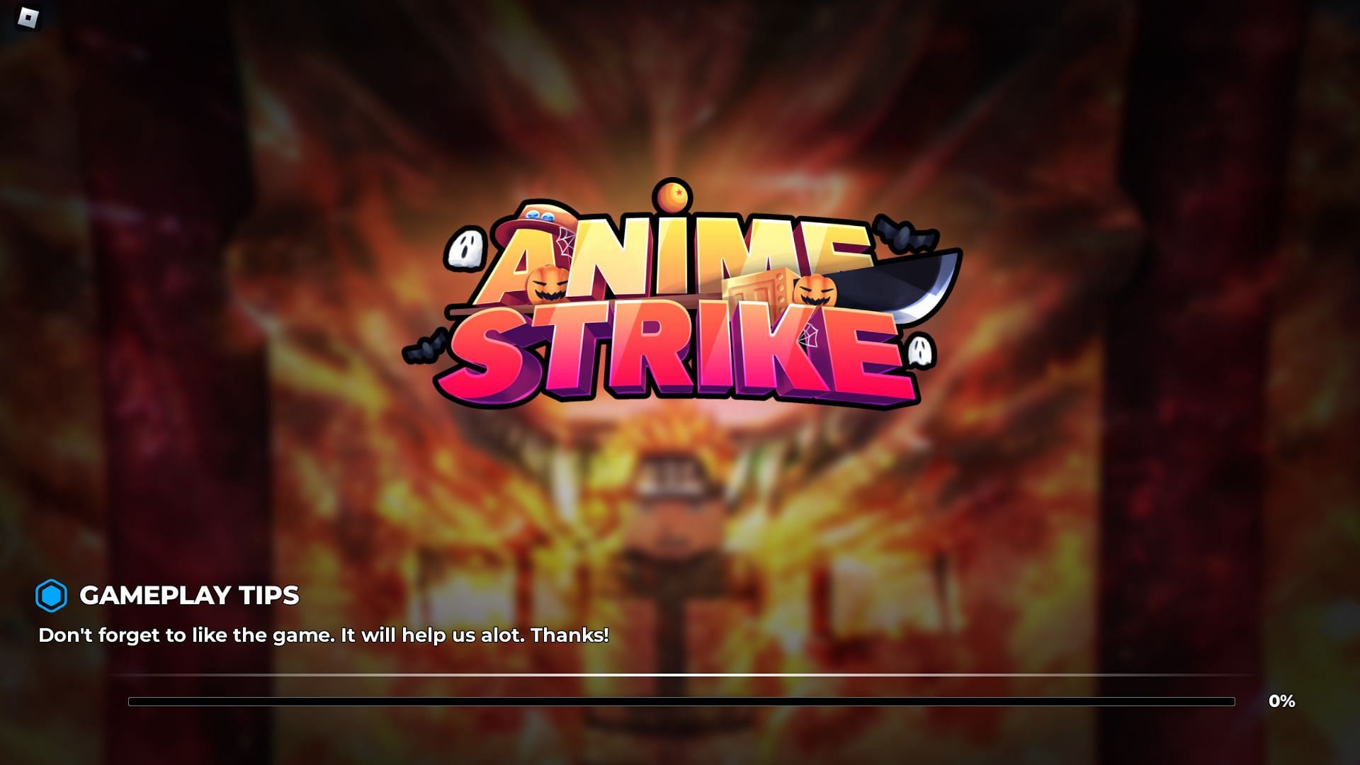 In-game title screen (Image via Roblox)