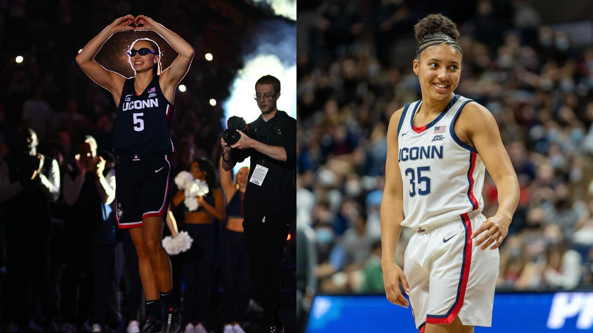 WATCH UConn's Paige Bueckers and Azzi Fudd make fans go crazy as they