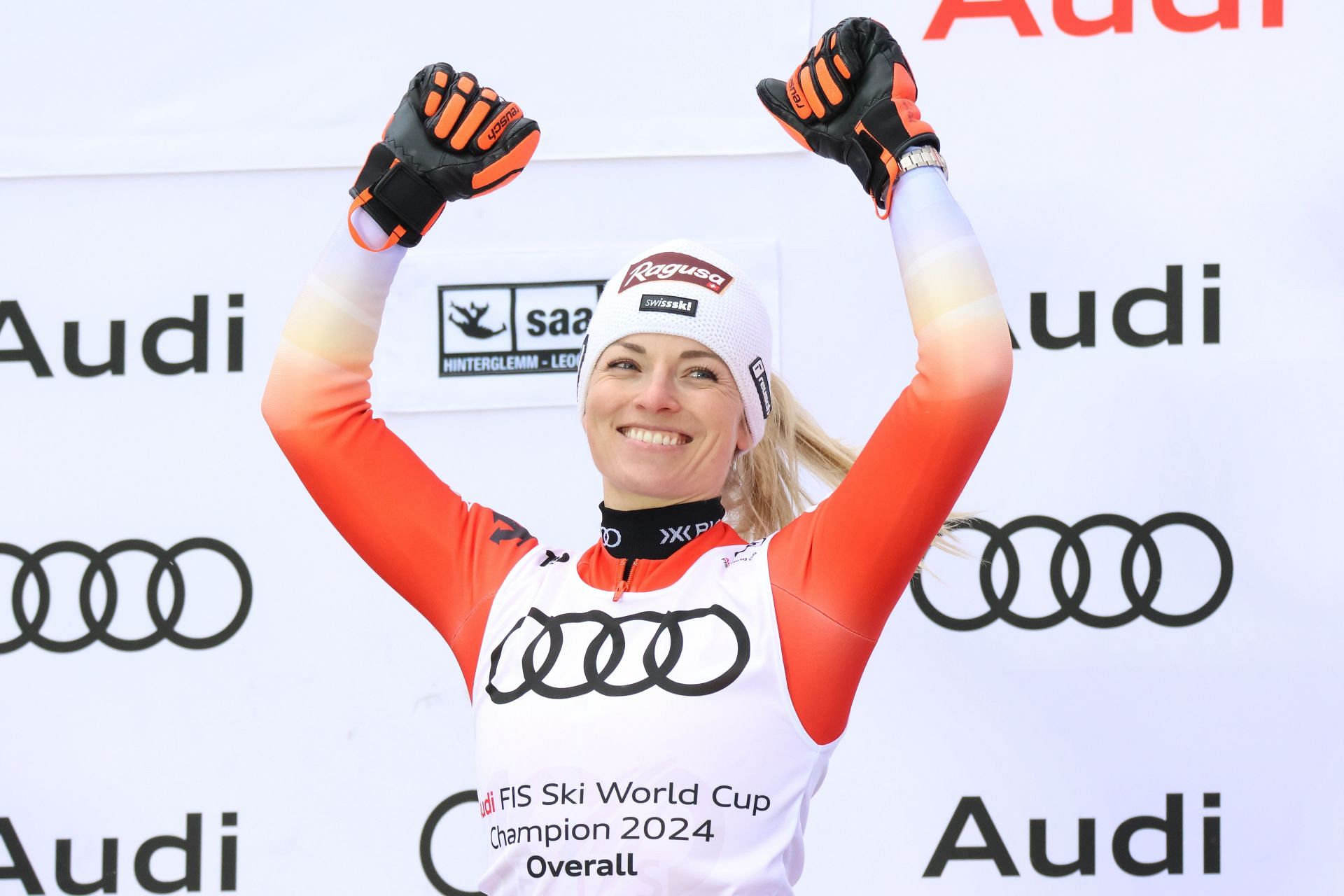 Lara Gut-Behramin at the Audi FIS Alpine Ski World Cup Finals (Image via: Getty)