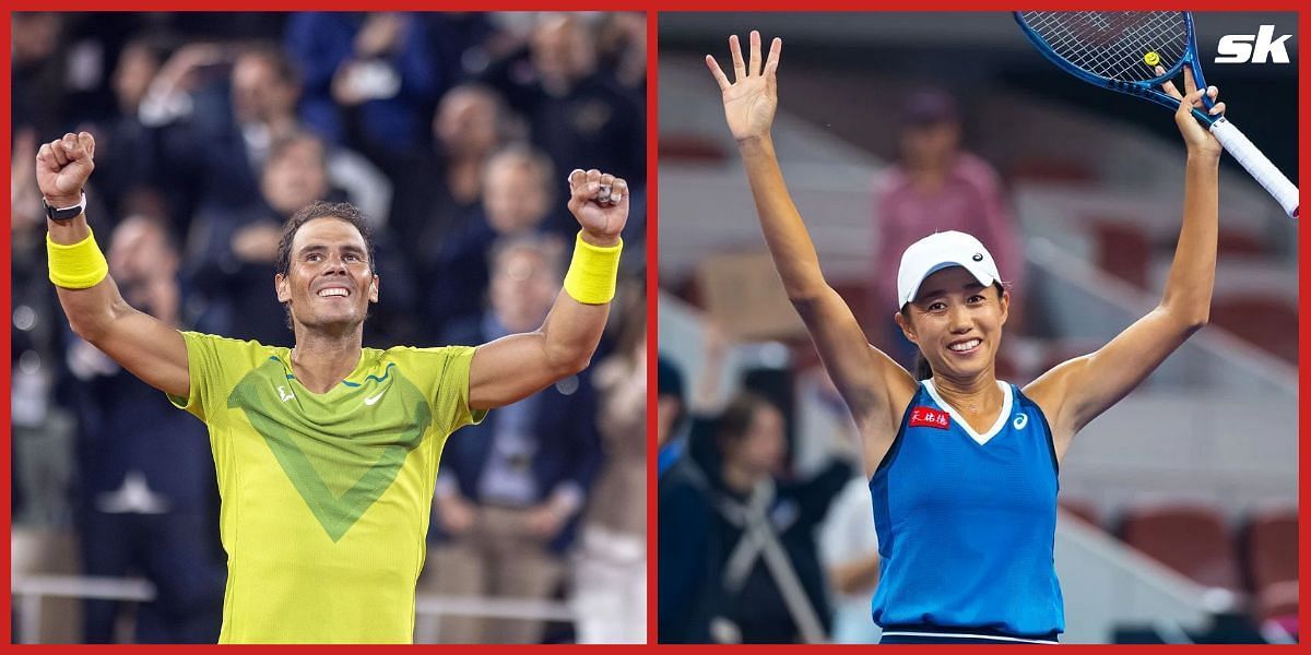 Rafael Nadal and Zhang Shuai (Source: Getty)