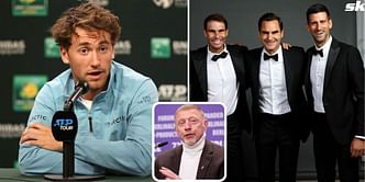 Boris Becker issues stern reminder to Casper Ruud over his disbelief at Roger Federer, Rafael Nadal, Novak Djokovic's 'domination' for nearly 20 years