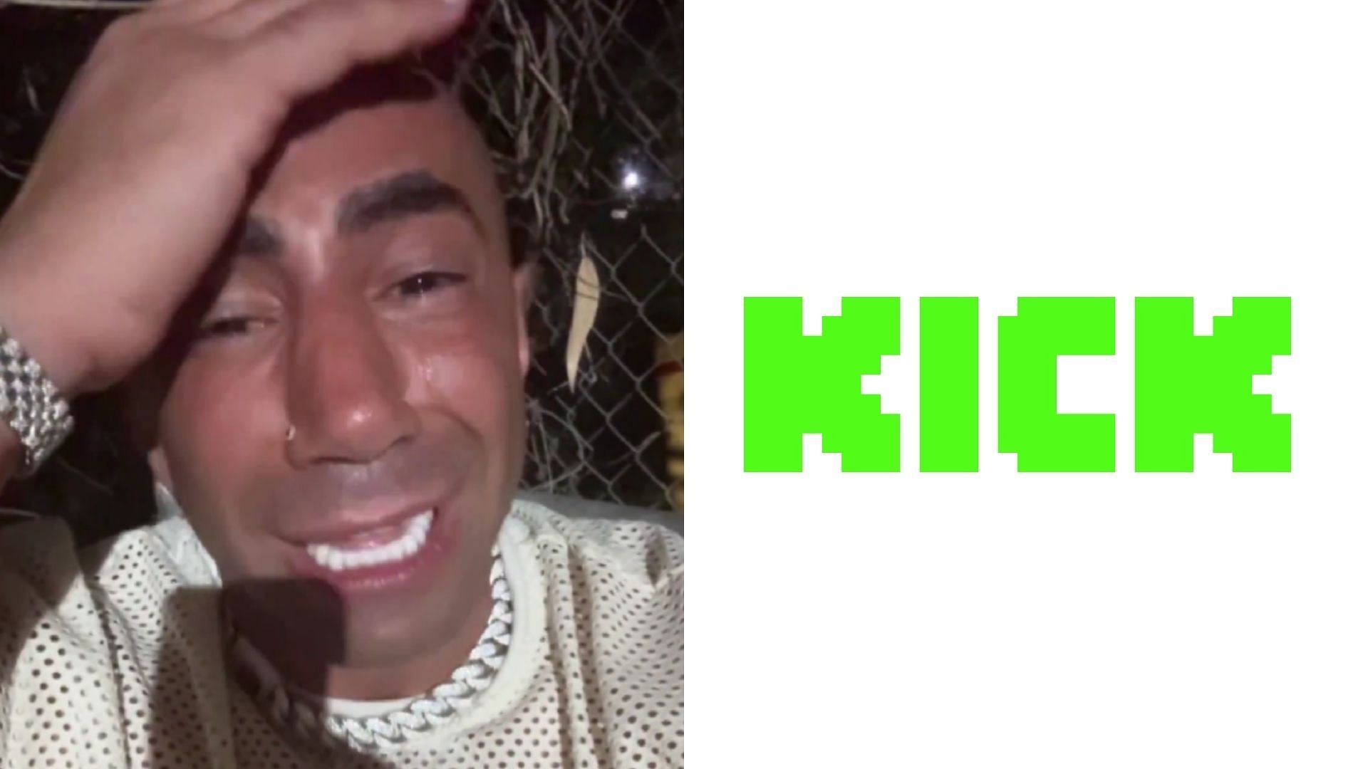 The internet found Fousey in tears after his ban on Kick (Image via @fousey/X) 