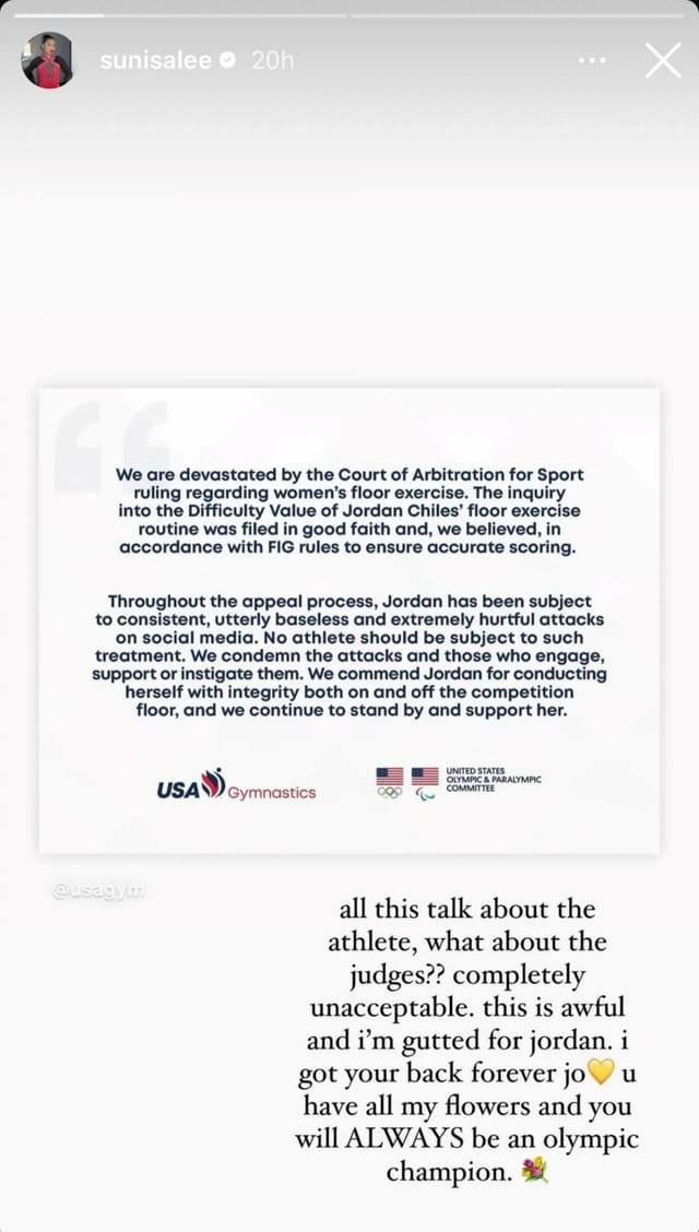 "Crazy how it can be taken away from you" Suni Lee opens up on