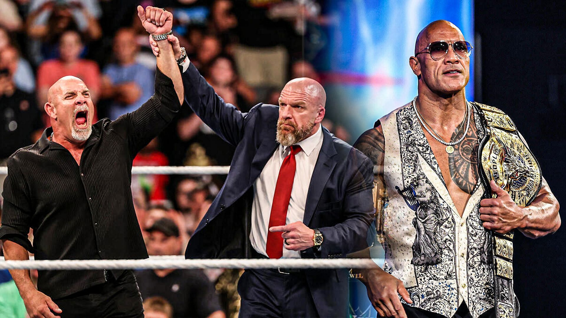 Bill Goldberg and The Rock returned at Bad Blood 2024! (Pic Credit: WWE.Com)