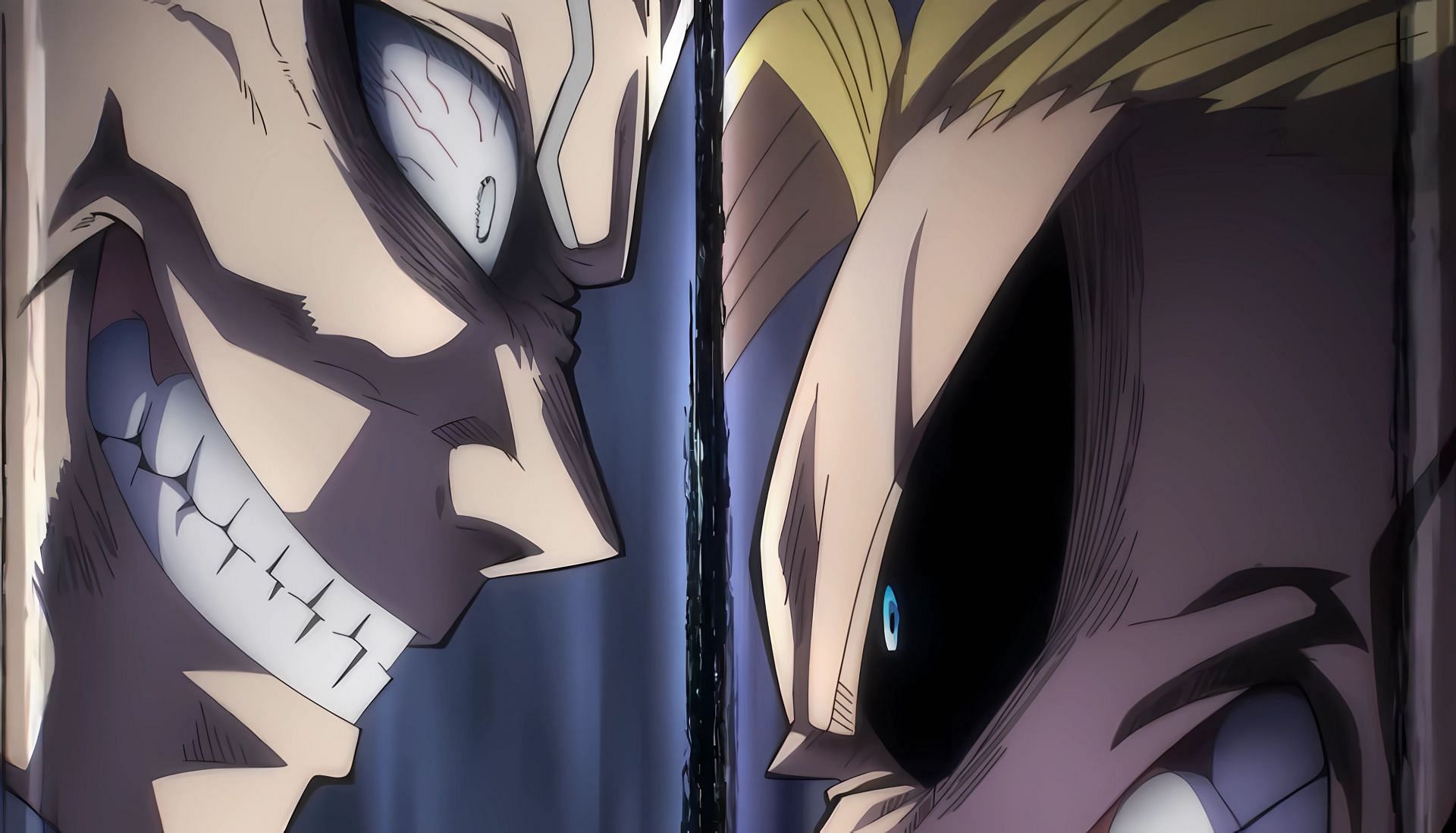 All for One versus All Might, as seen in My Hero Academia season 7 episode 21 (Image via Bones)