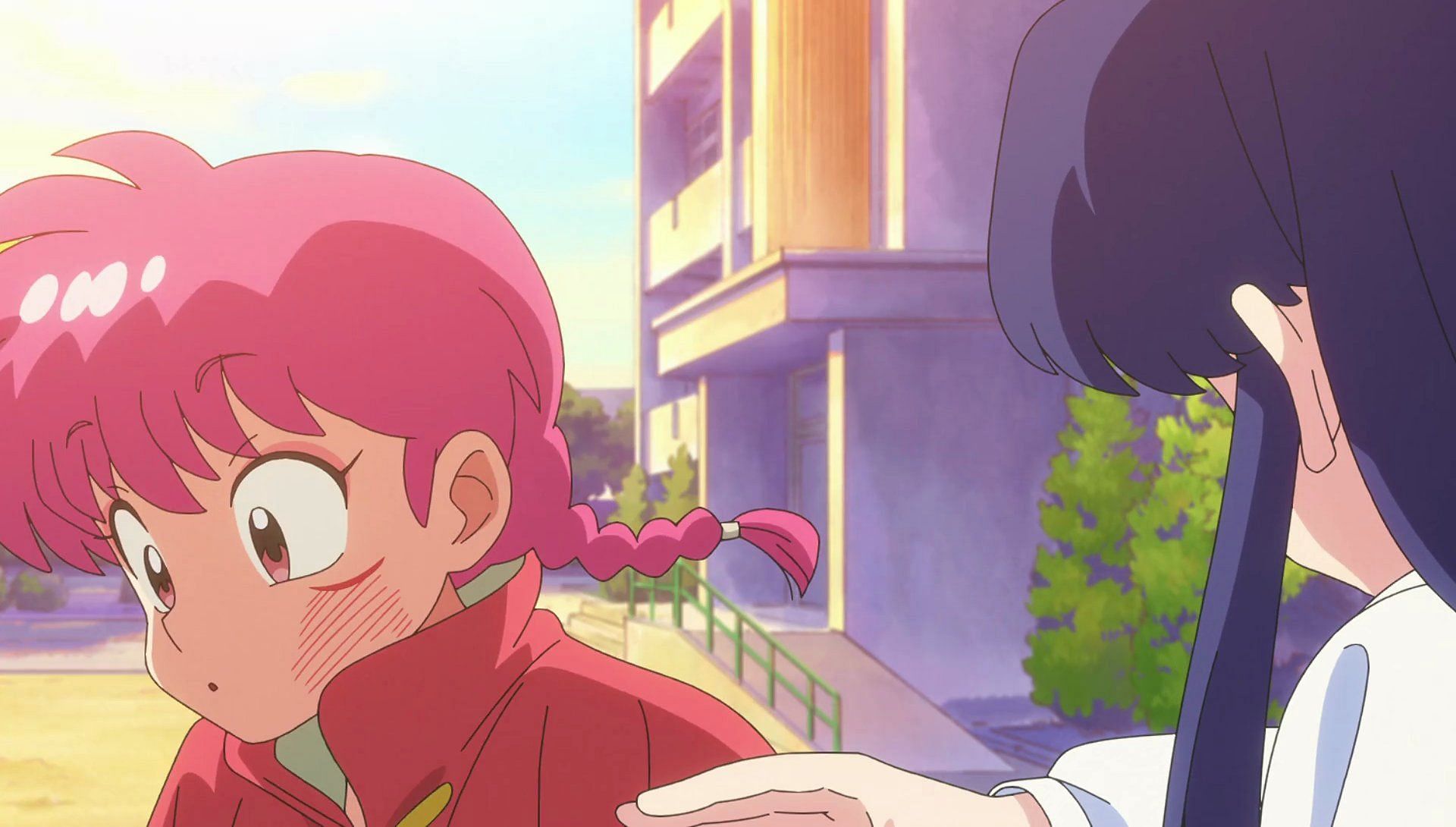 Female Ranma after being slapped by Akane (Image via MAPPA)