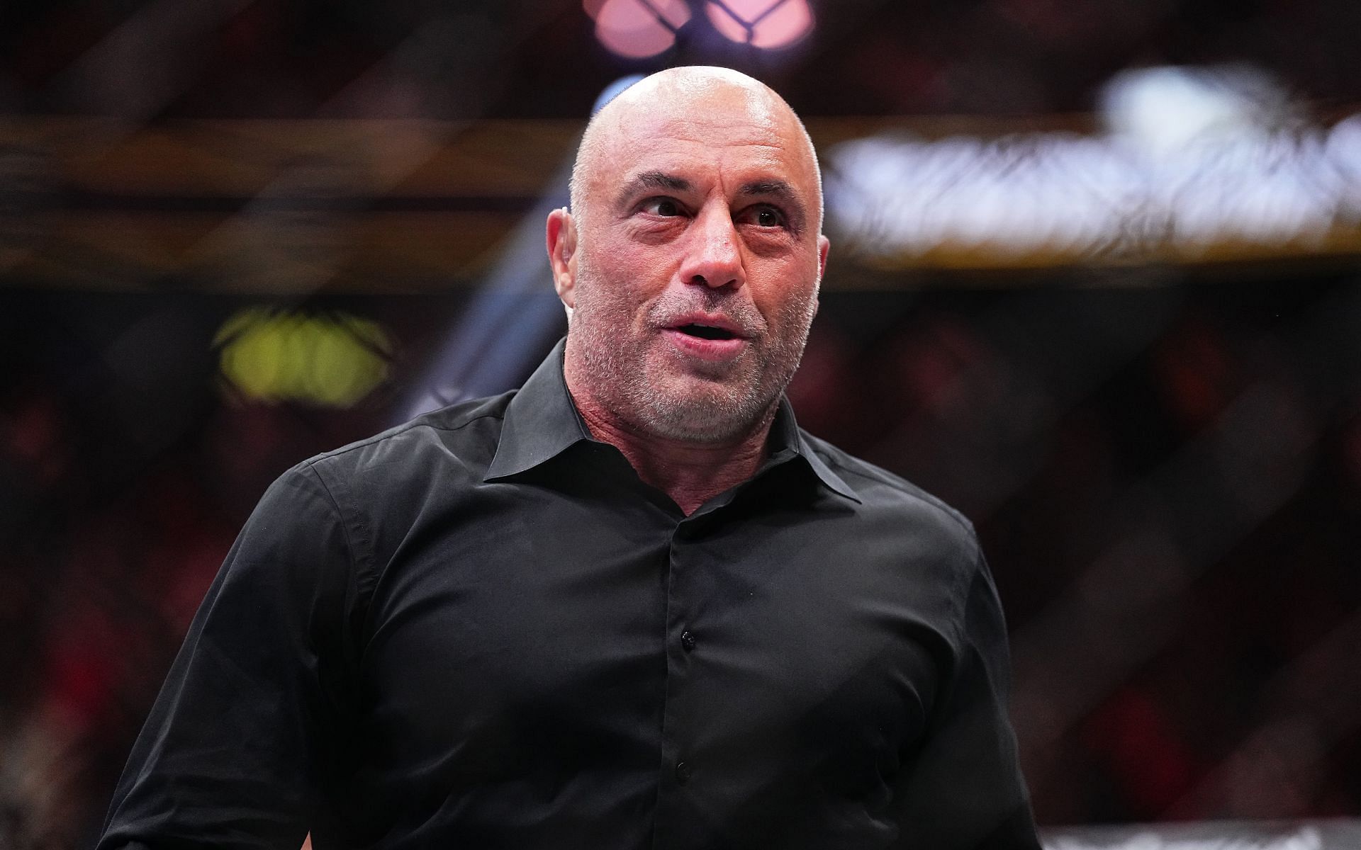 Joe Rogan (pictured) resumes his color commentary duties for the star-studded UFC 307 event [Image courtesy: Getty Images]