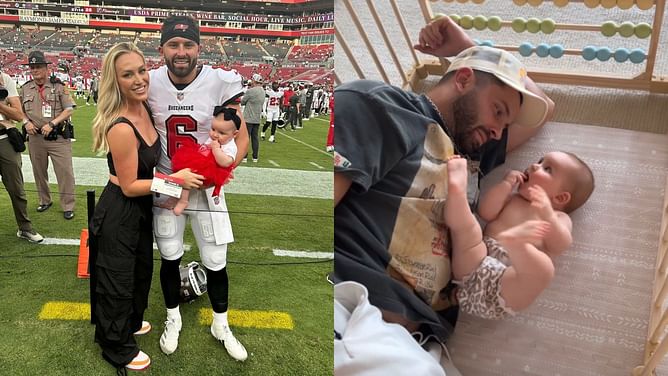Baker Mayfield's wife Emily captures Bucs QB's adorable moment with daughter Kova