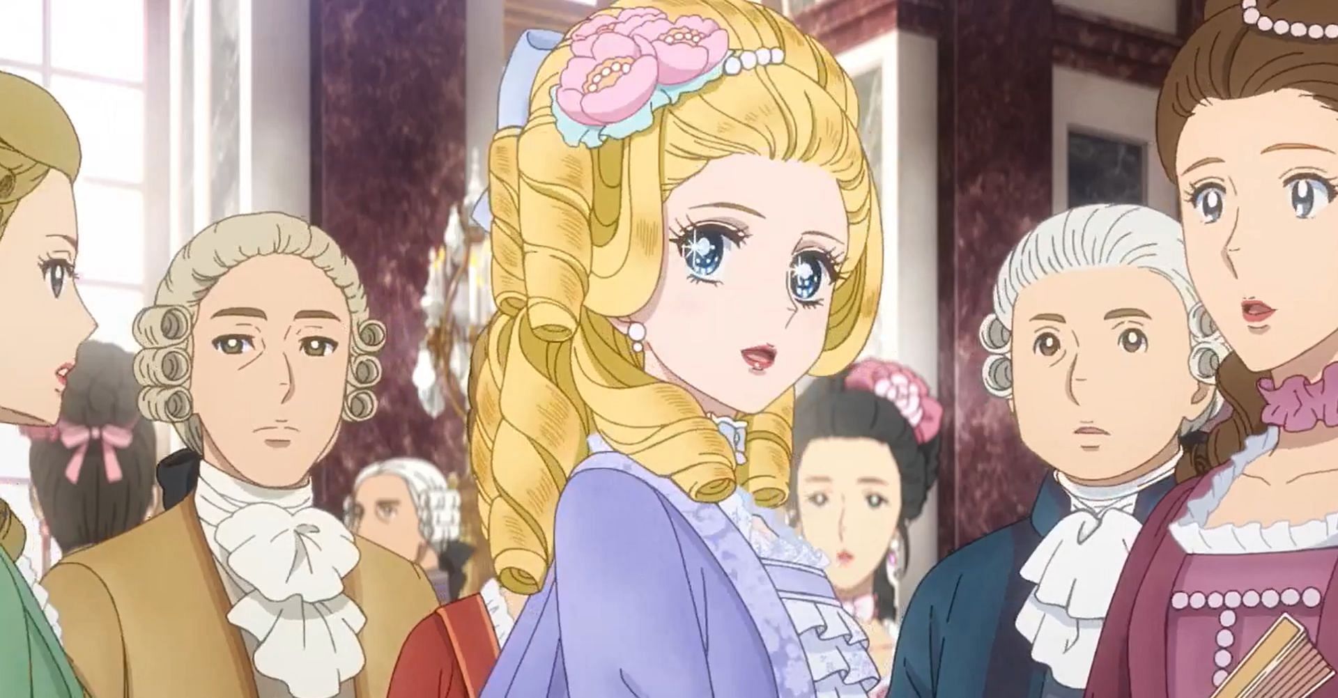 Marie as seen in The Rose of Versailles anime film (Image via MAPPA)