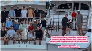 In Photos: Wayne Gretzky, grandsons Tatum & River alongside Dustin Johnson join Stanley Cup champs Panthers to support Promise Fund NPO
