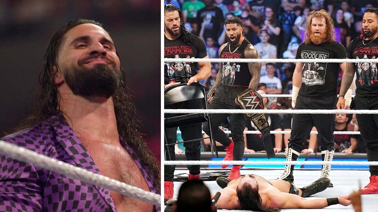 Seth Rollins and the original Bloodline (Images via WWE