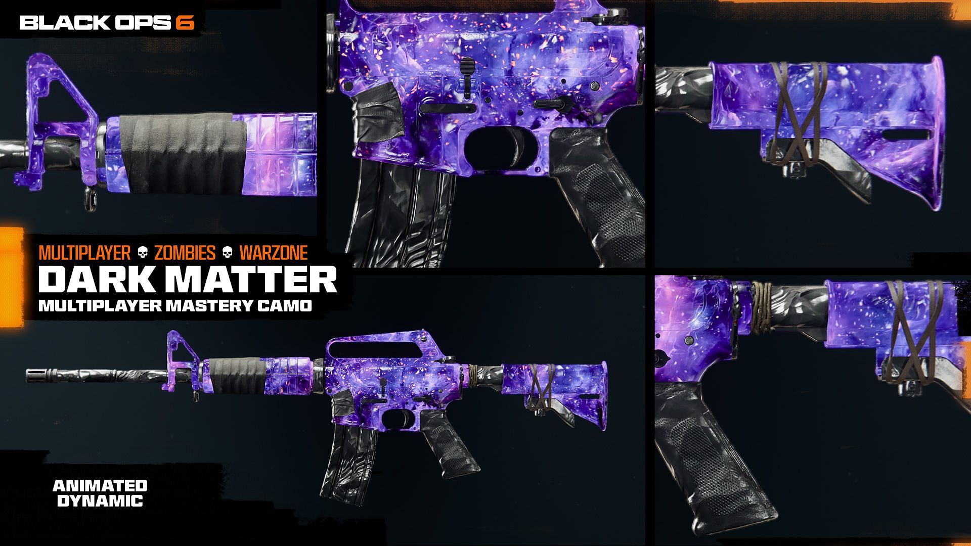 Dark Matter animated Mastery Camo in BO6 (Image via Activision)