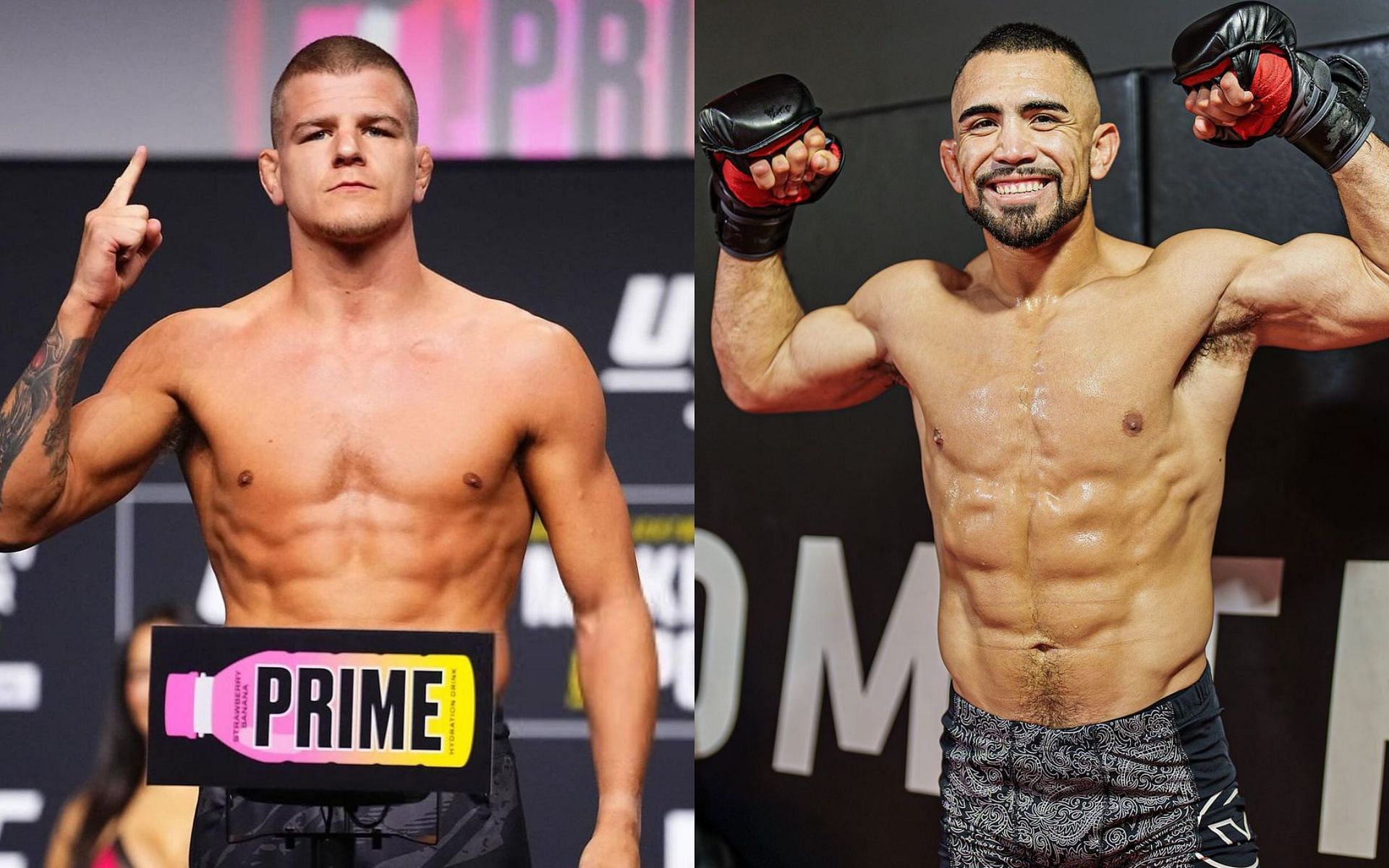 Grant Dawson (left) will take on Rafa Garcia (right) on the main card of UFC Vegas 98. [Image courtesy @grantdawsonkgd and @rafagifted1 on Instagram]