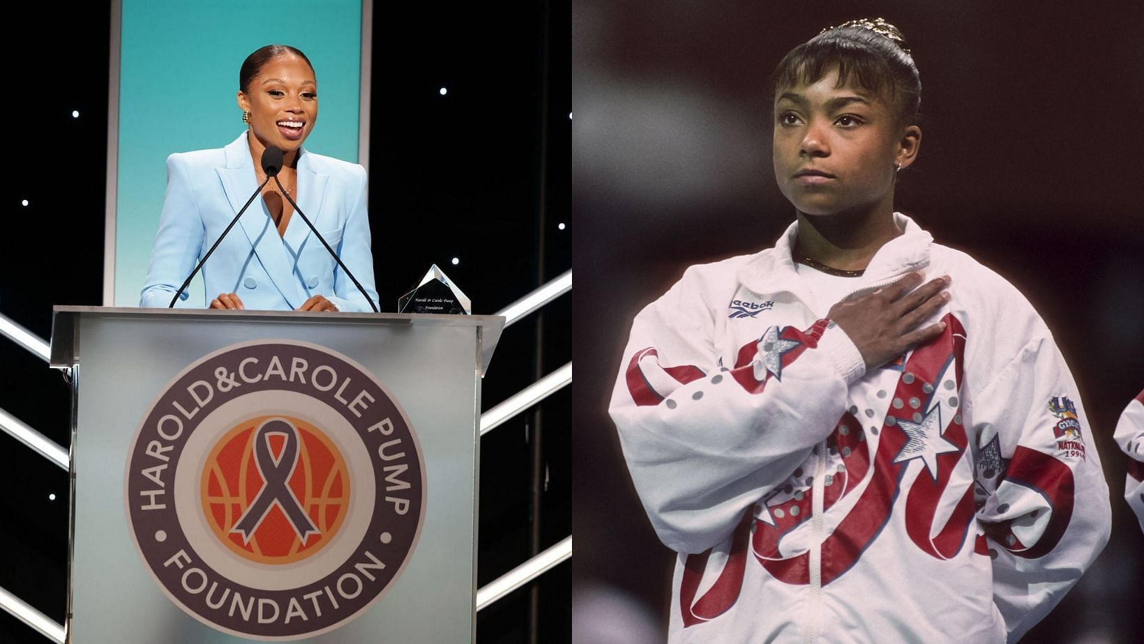 Allyson Felix on Dominique Dawes (Image Source:Getty)