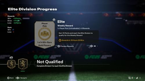 Division Rivals page in FC 25 (Image via EA Sports)