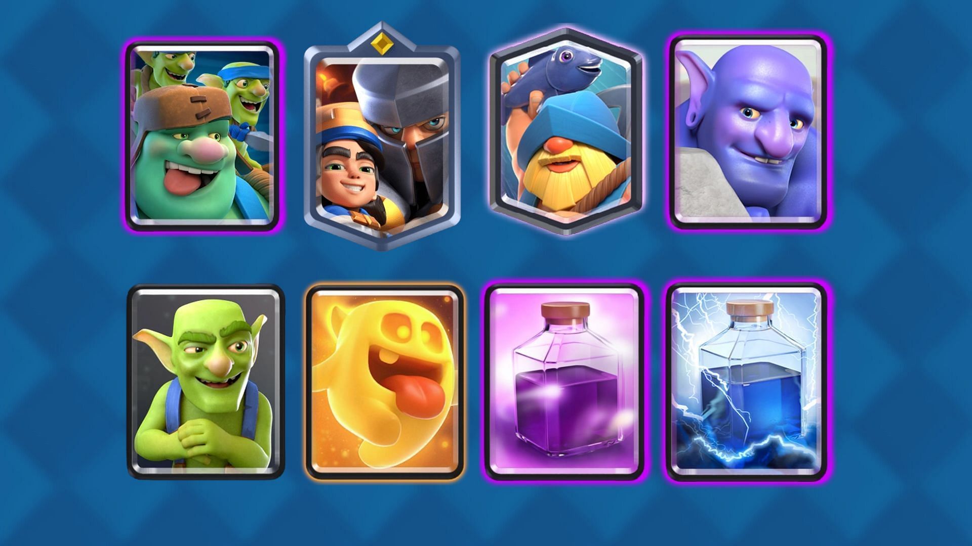 The Goblin Giant &amp; Little Prince Deck is another great Clash Royale Snowstorm deck (Image via Supercell)