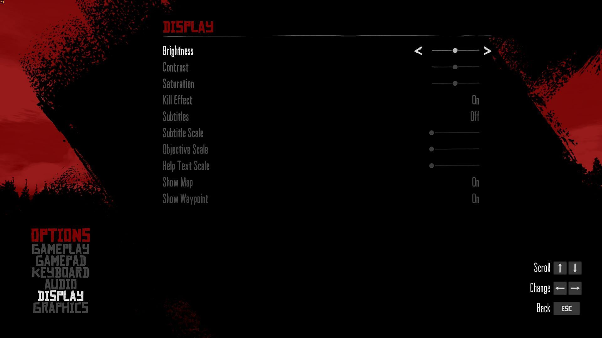 Display settings in Red Dead Redemption PC (Image via Rockstar Games)