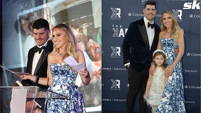 Carlos Rodon's wife Ashley takes up the challenge of convincing Yankees pitcher to swap his go-to tees for fashion-forward looks