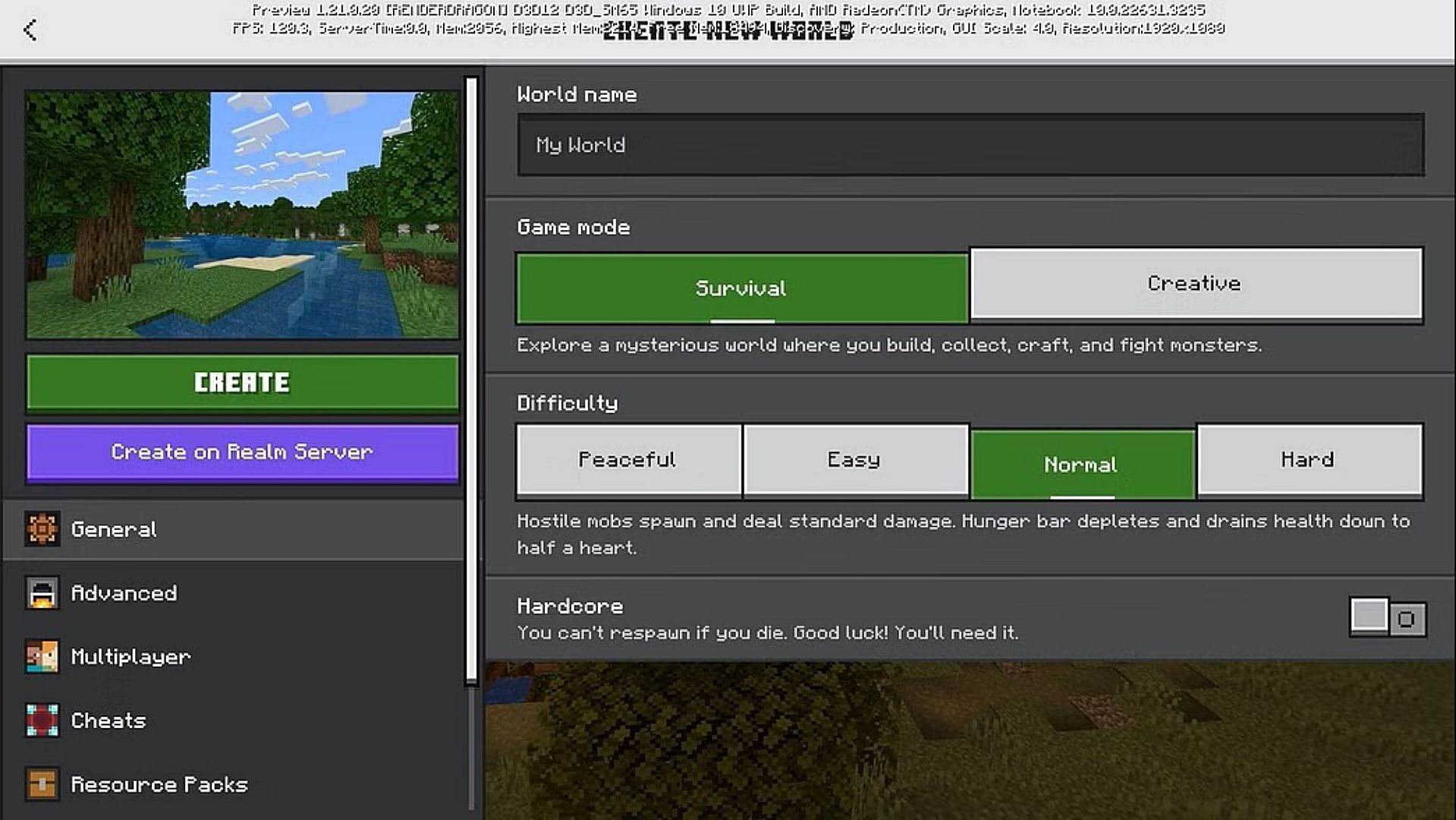 Hardcore mode coming to Bedrock Edition (Image via Mojang Studios)