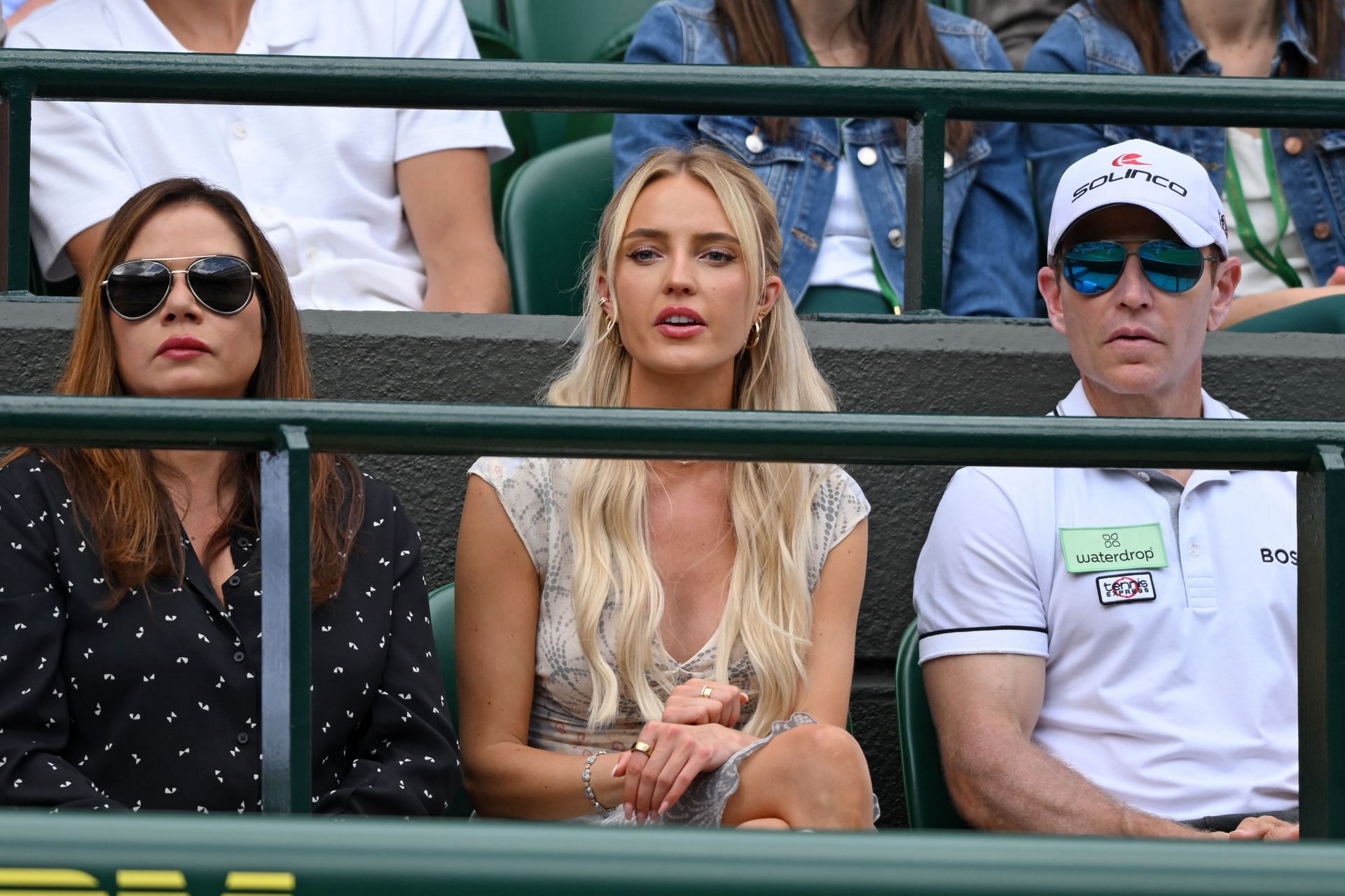 Taylor Fritz's girlfriend Morgan Riddle (M) at Wimbledon 2024 (Image: Getty)