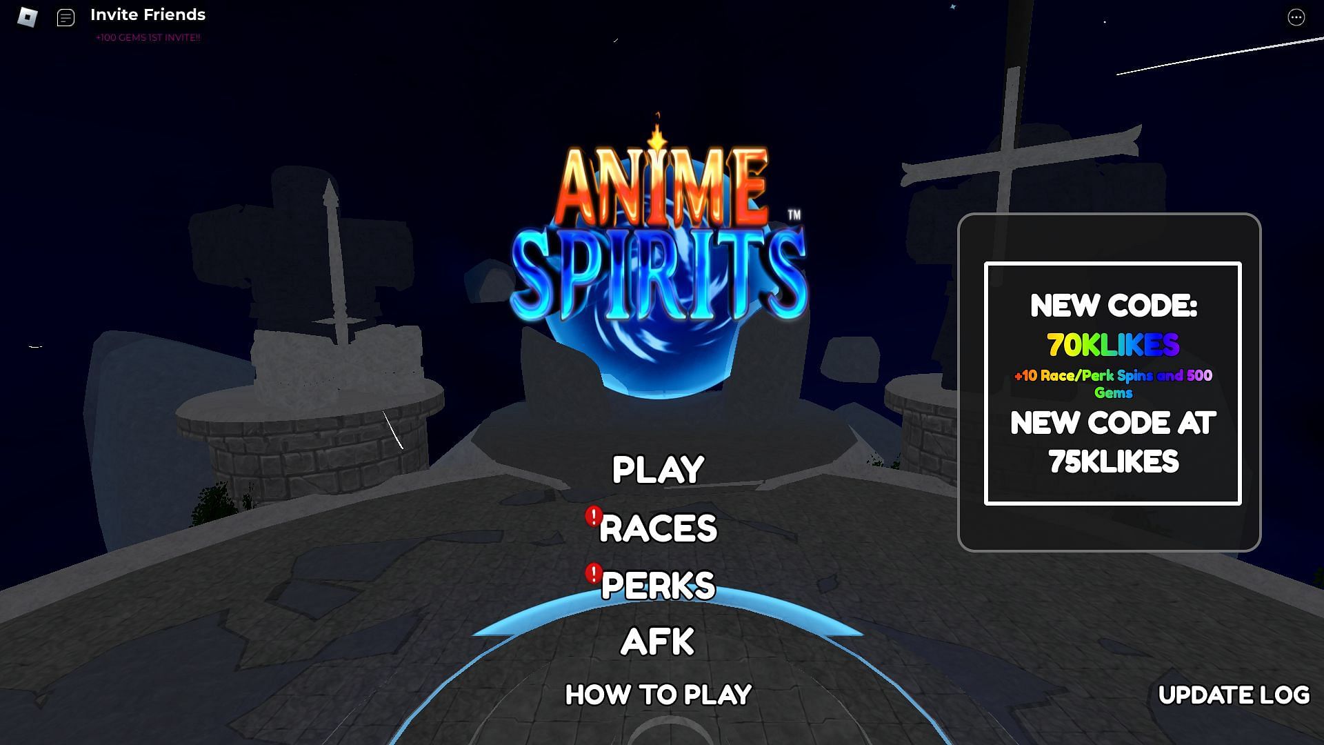 Anime Spirits titles (Image via Roblox)