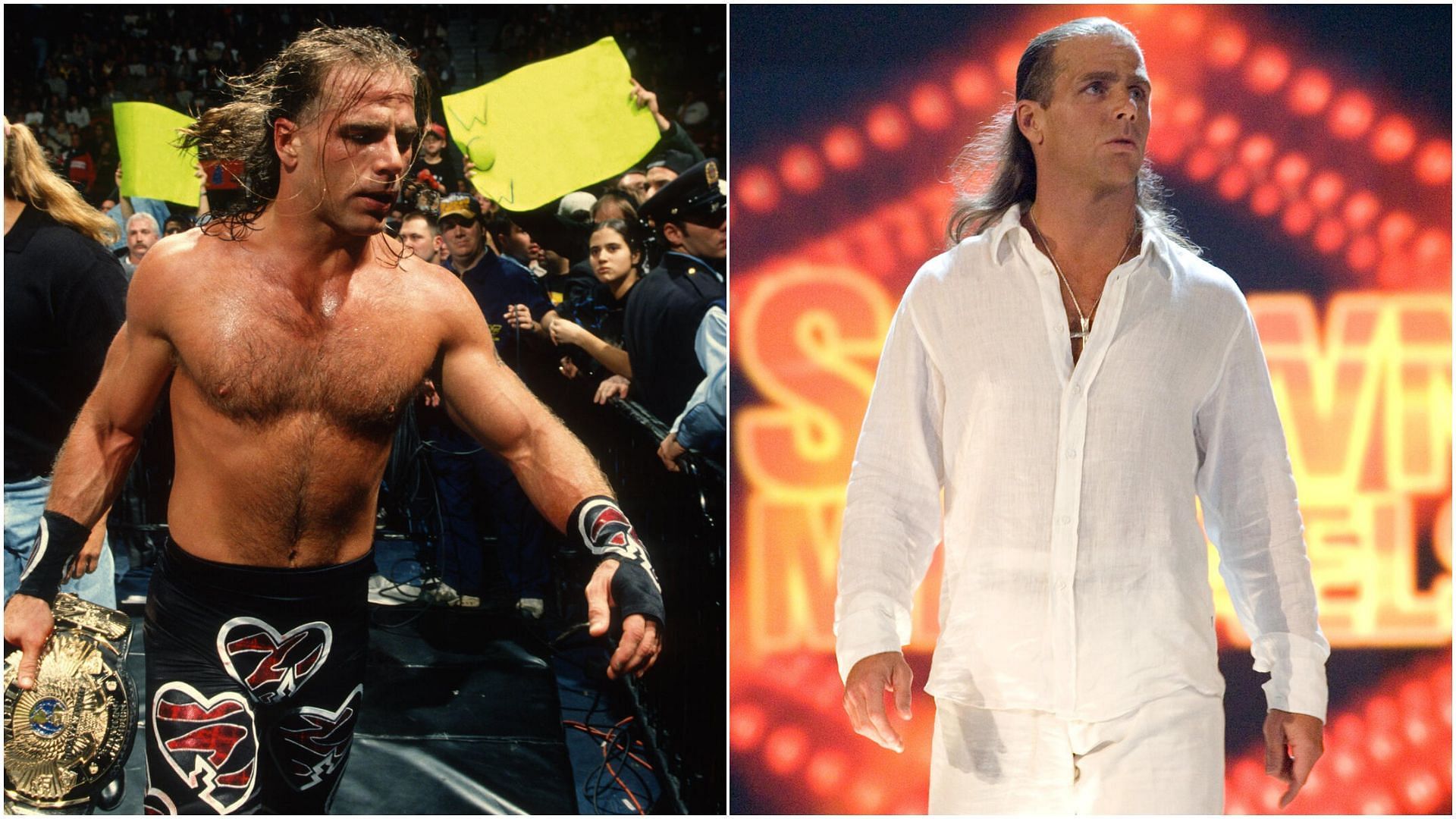 Shawn Michaels is a WWE Hall of Famer. [Pictures source - WWE.com]