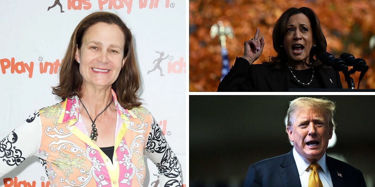 Pam Shriver makes her feelings known on Kamala Harris and Donald Trump at 2024 US election