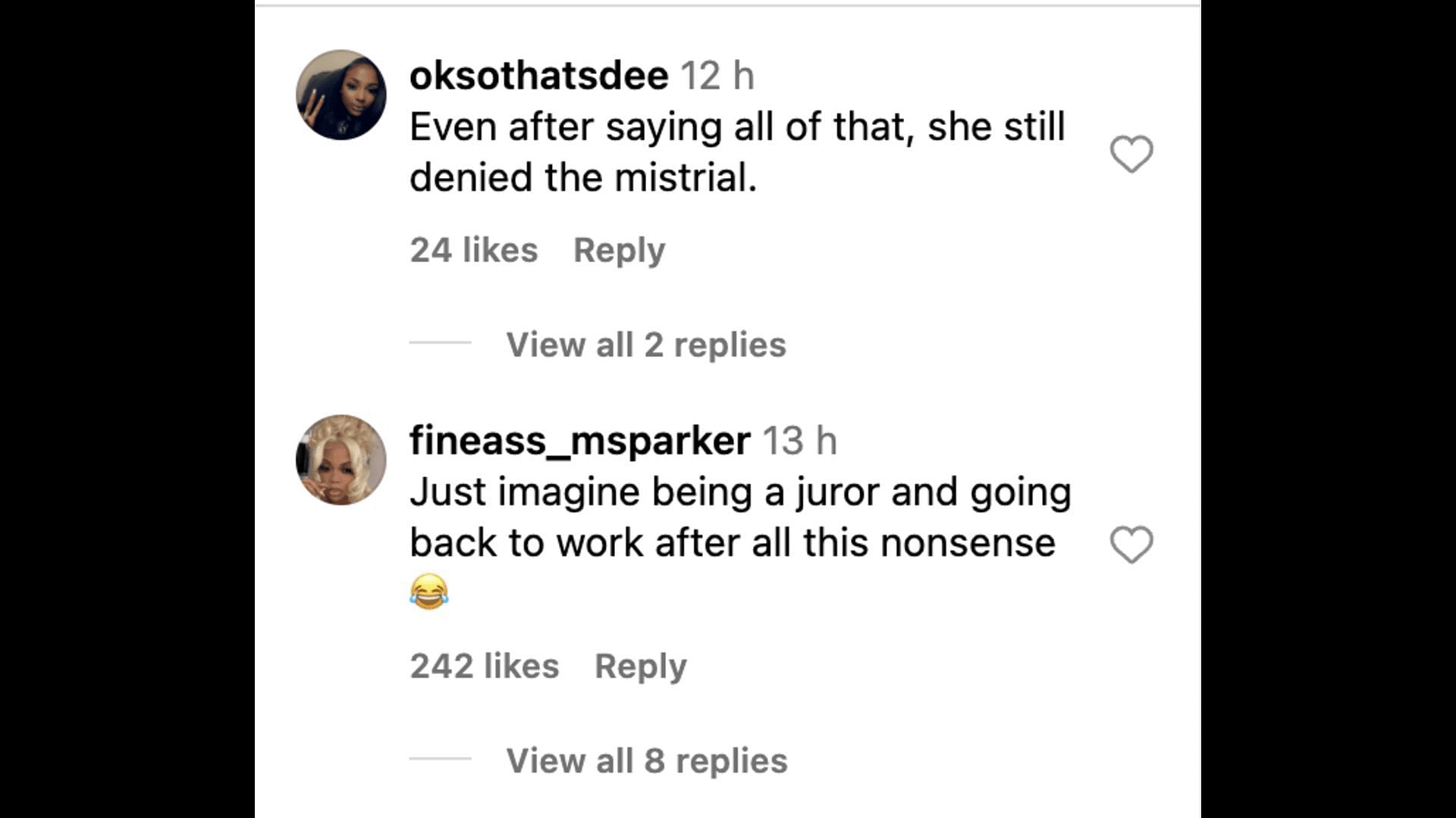 Social media users comment on the judge blasting at the prosecutor in the YSL case (Image via Instagram/@theneighborhoodtalk)