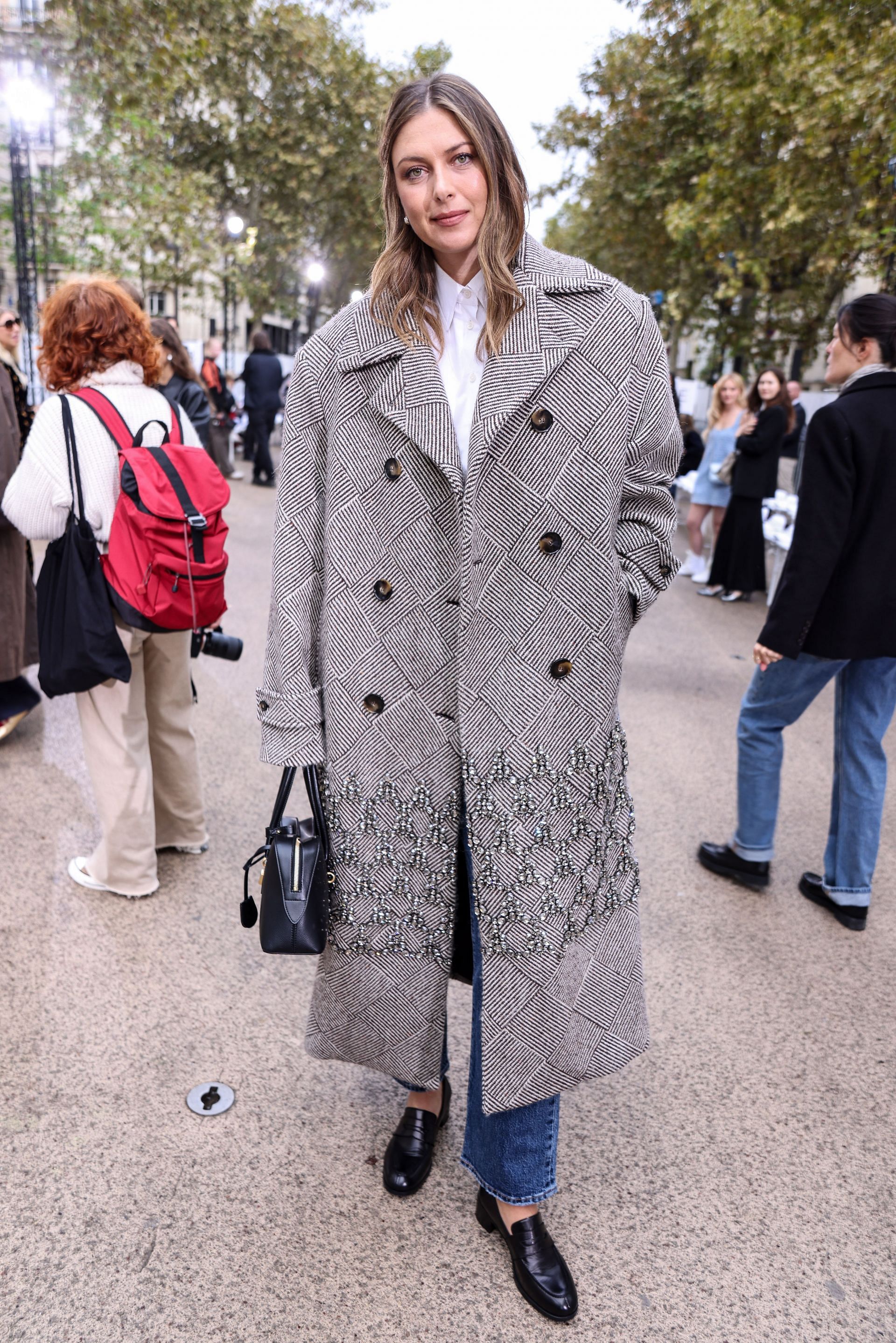 Maria Sharapova at the Stella McCartney 2025 Womenswear Spring-Summer show at the Paris Fashion Week (Image source: Getty)