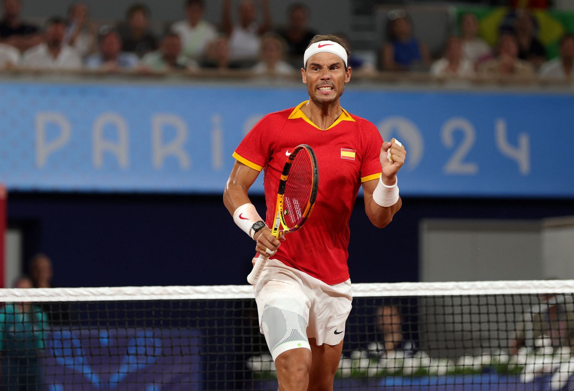 Rafael Nadal at the Paris Olympics 2024. (Photo: Getty)