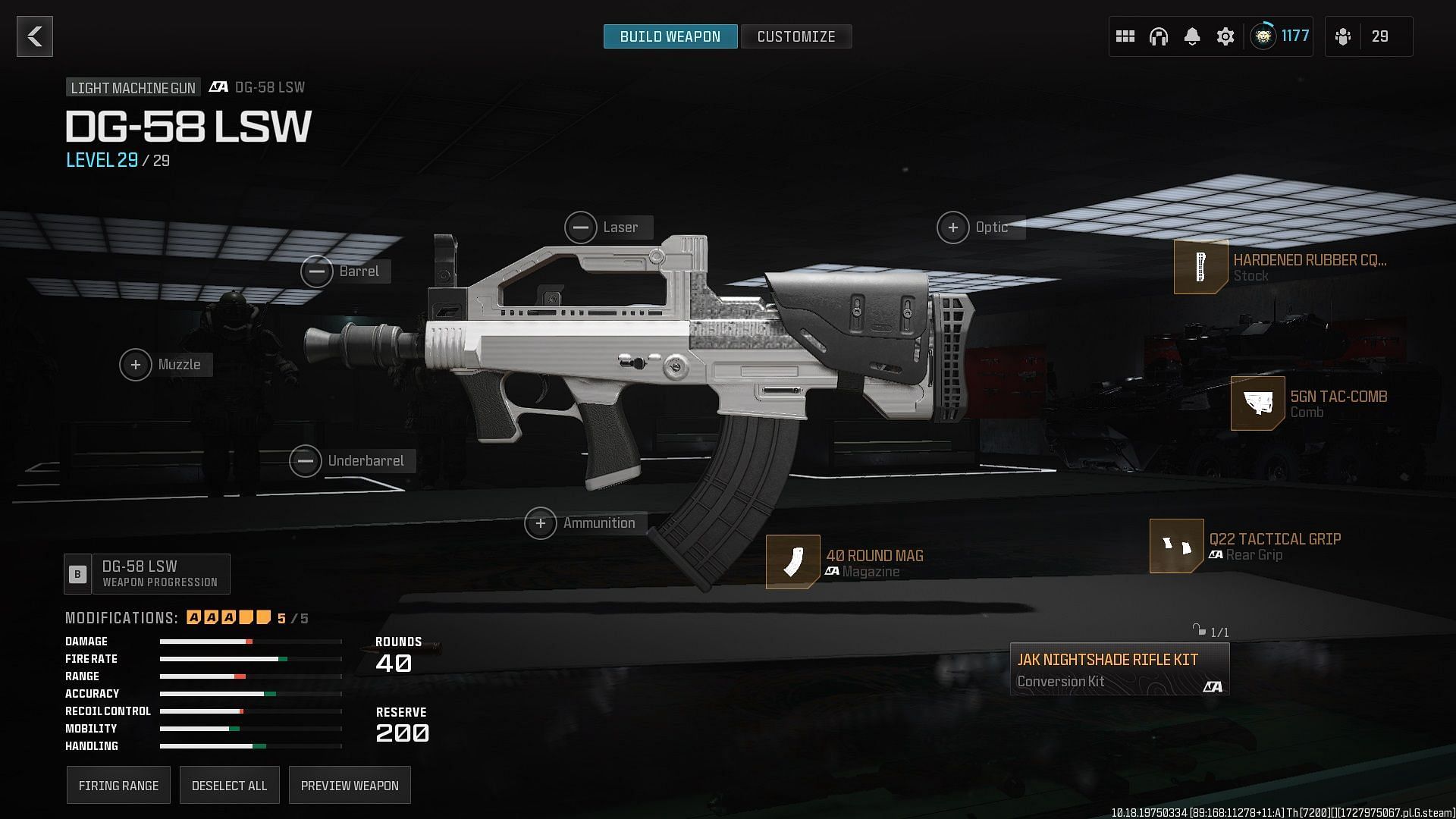 Building the best DG-58 LSW loadout in Warzone Season 6 (Image via Activision)