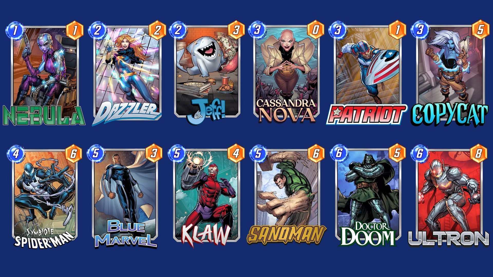 The Patriot&#039;s Playground deck is an effective Marvel Snap Copycat deck (Image via Nuverse)