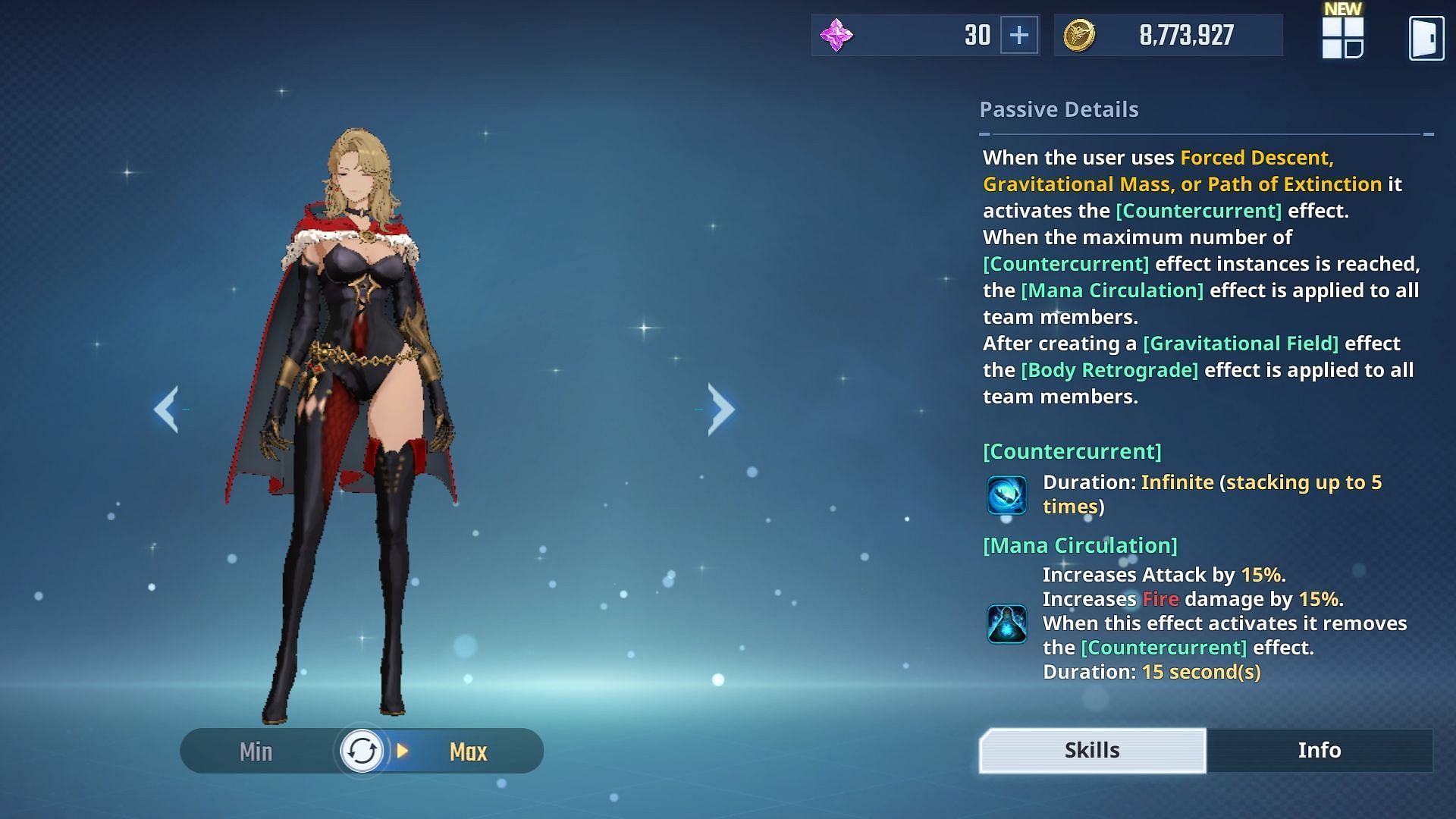 Gina&#039;s Passive details (Image via Netmarble)