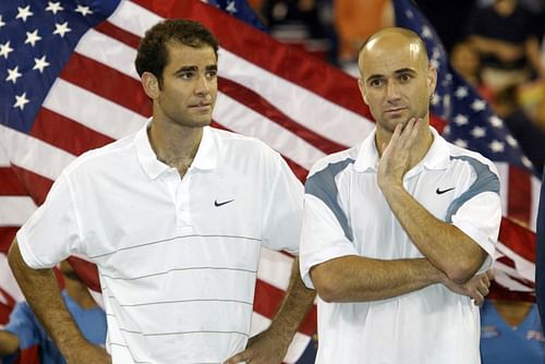 Pete Sampras and Andre Agassi (Source: Getty)