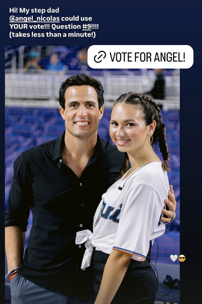 Alex Rodriguez&rsquo;s daughter, Natasha, has taken to social media to promote voting for her stepfather&rsquo;s Social Media Influencer of the Year (Agent) in the South Florida Agents&rsquo; Choice Awards.