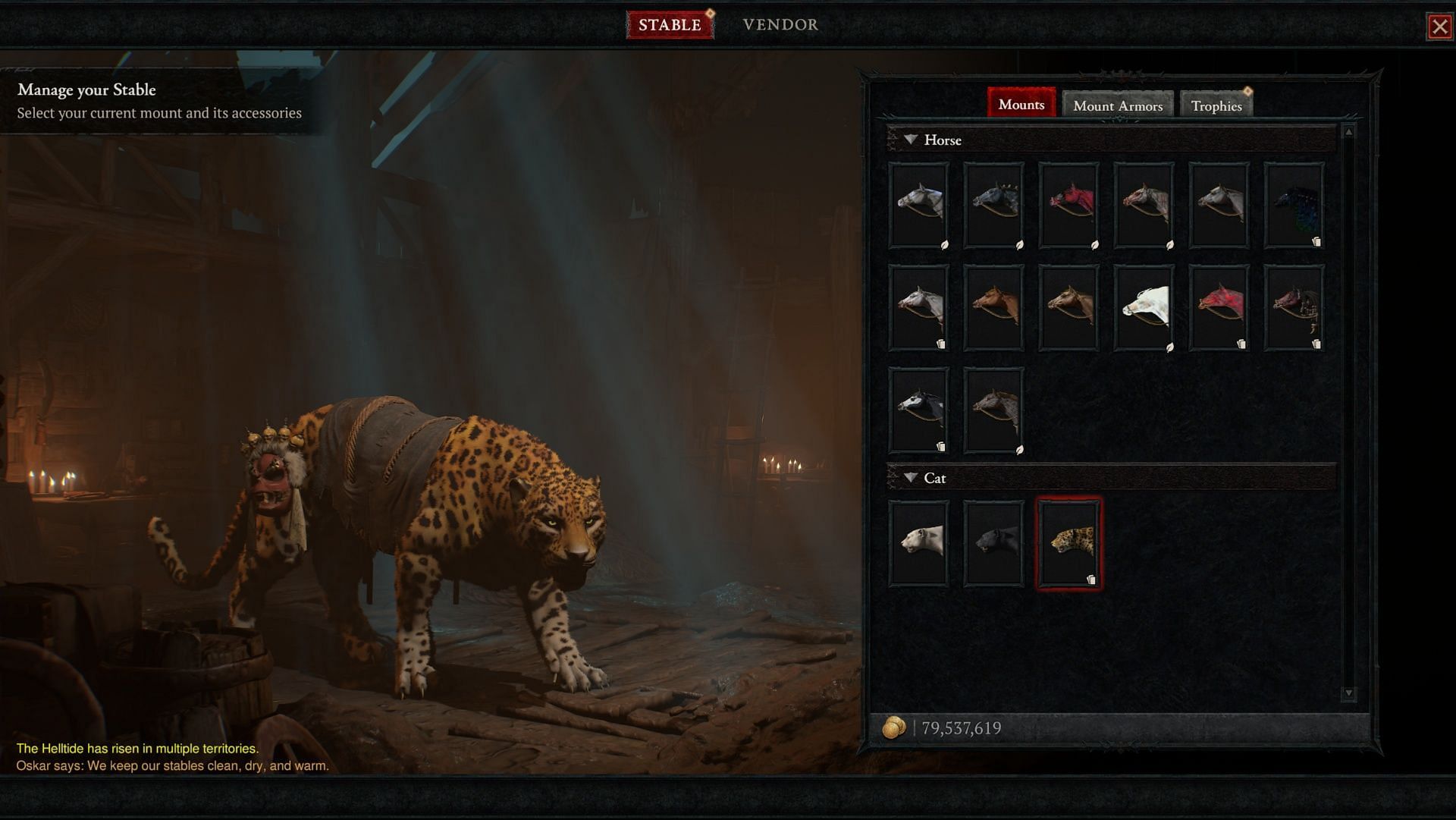 There are quite a few amazing new cat mounts to unlock (Image via Blizzard Entertainment)