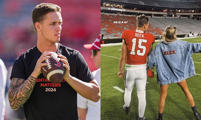 "QB is a QT": Hanna Cavinder shares romantic snap with BF Carson Beck post Mississippi State win