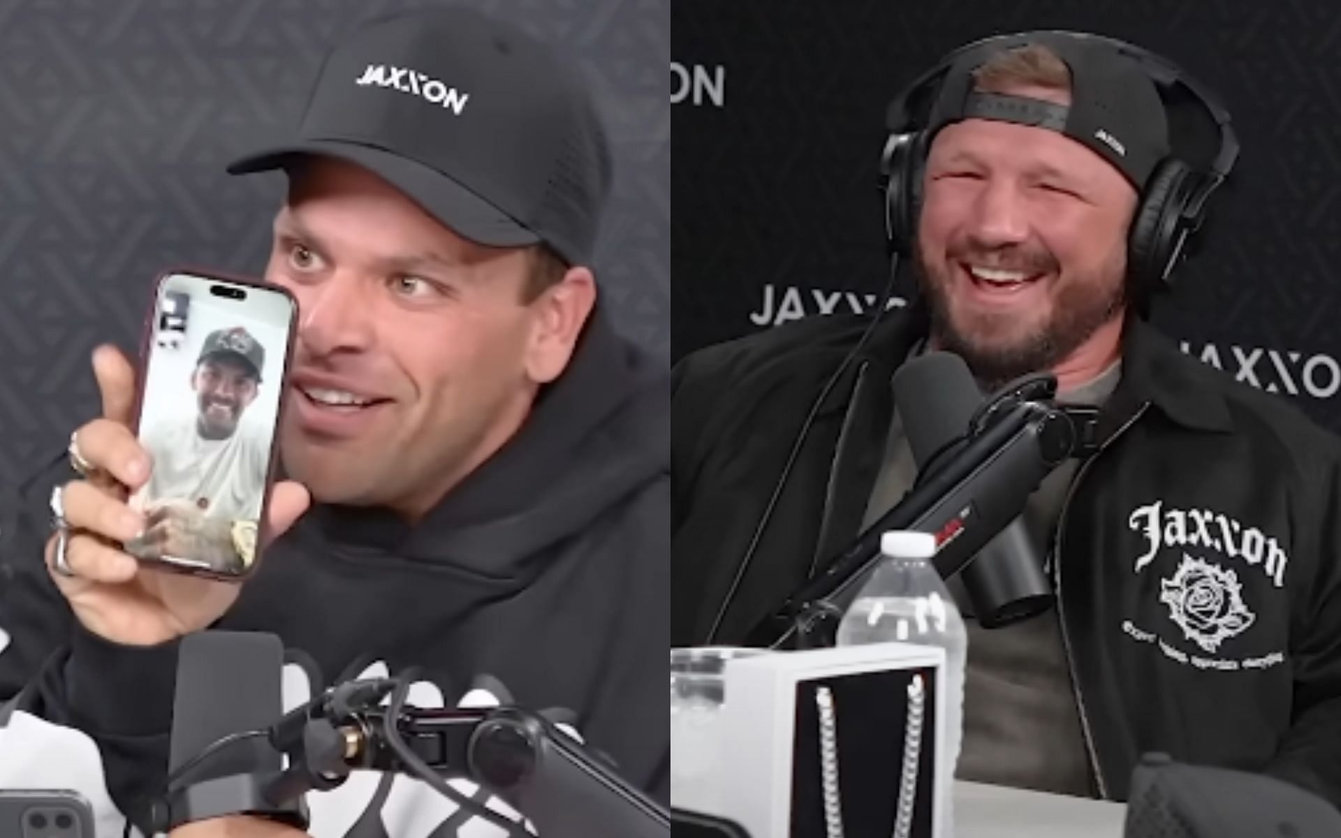 Cody Garbrandt and T.J. Dillashaw agree to squash their beef on JAXXON PODCAST podcast [Image courtesy: JAXXON PODCAST - YouTube]