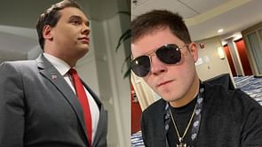 Twitch streamer ConnorEatsPants plays Fortnite with former United States Congressman George Santos and discuss AR-15s and Pokemon