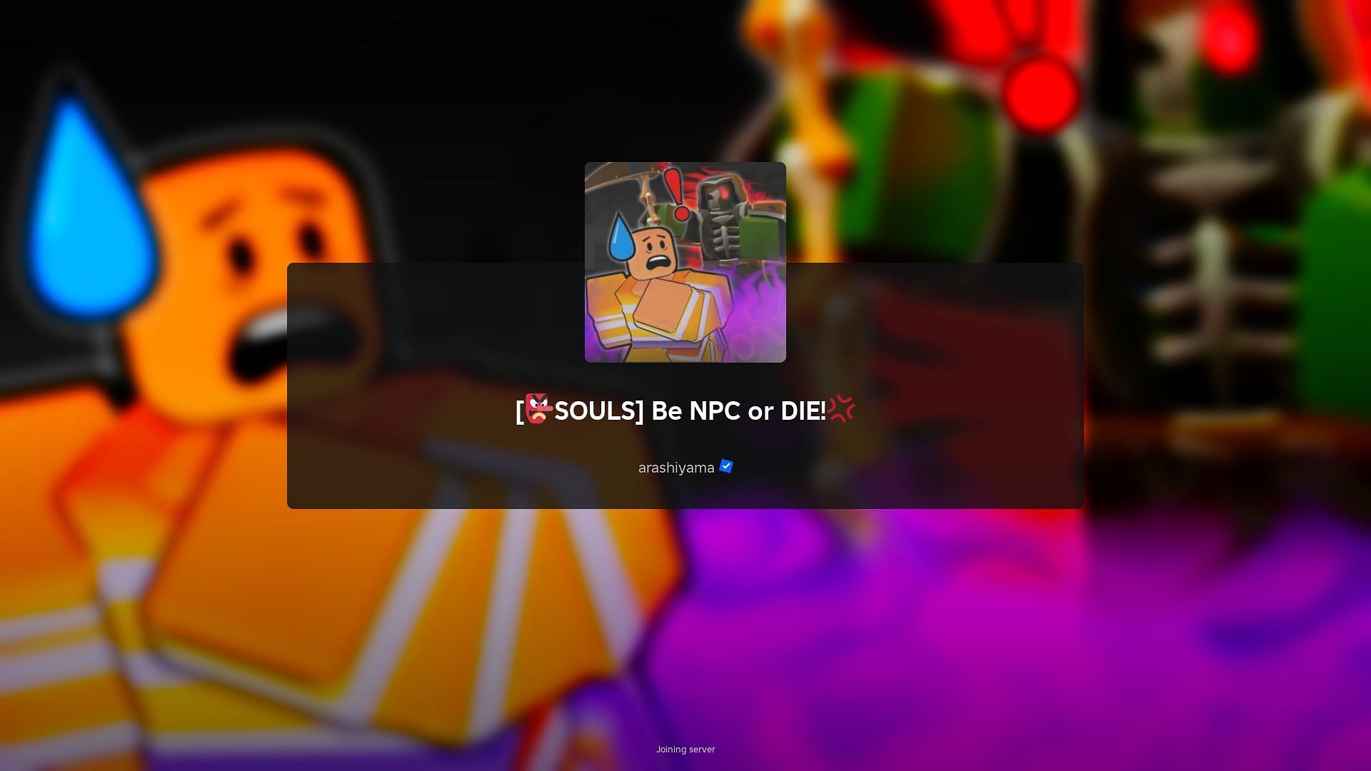 Roblox Be NPC or Die