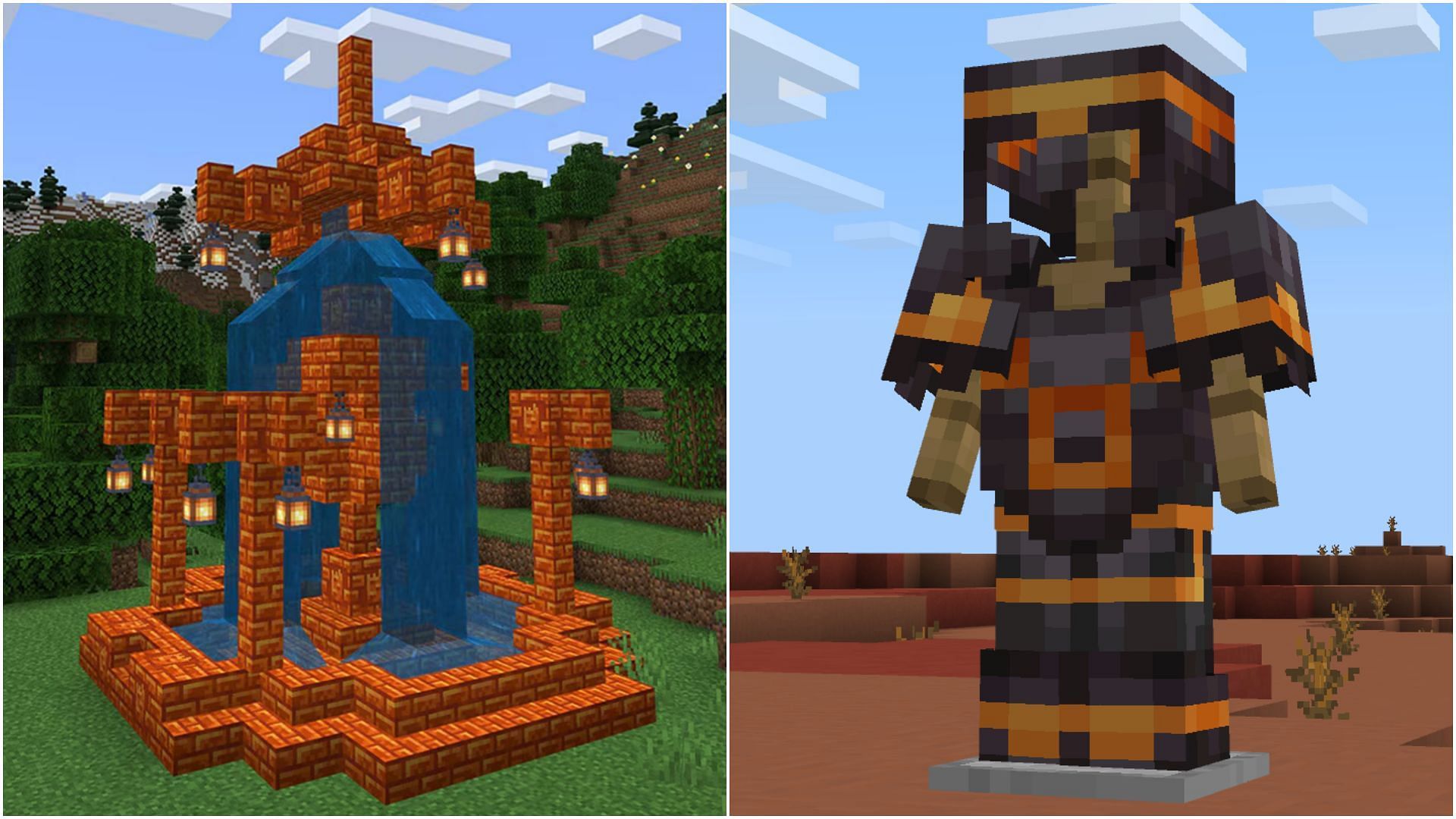 Resin can be used to craft new blocks and color armor. (Image via Mojang Studios)