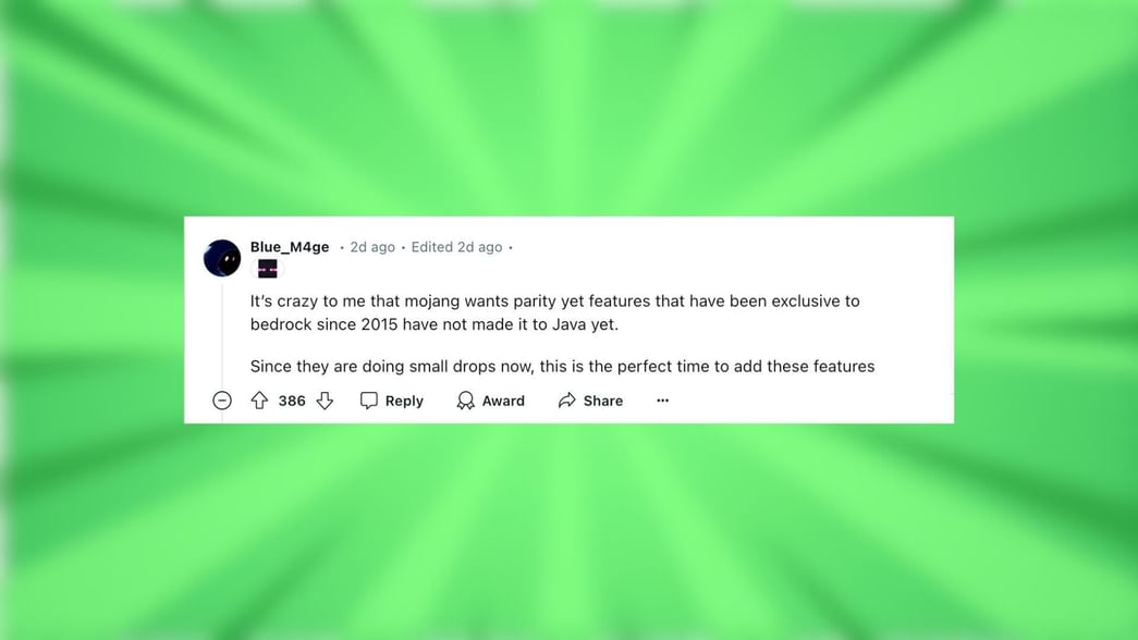 Minecraft fans want Mojang to enable armor stand hands in Java Edition