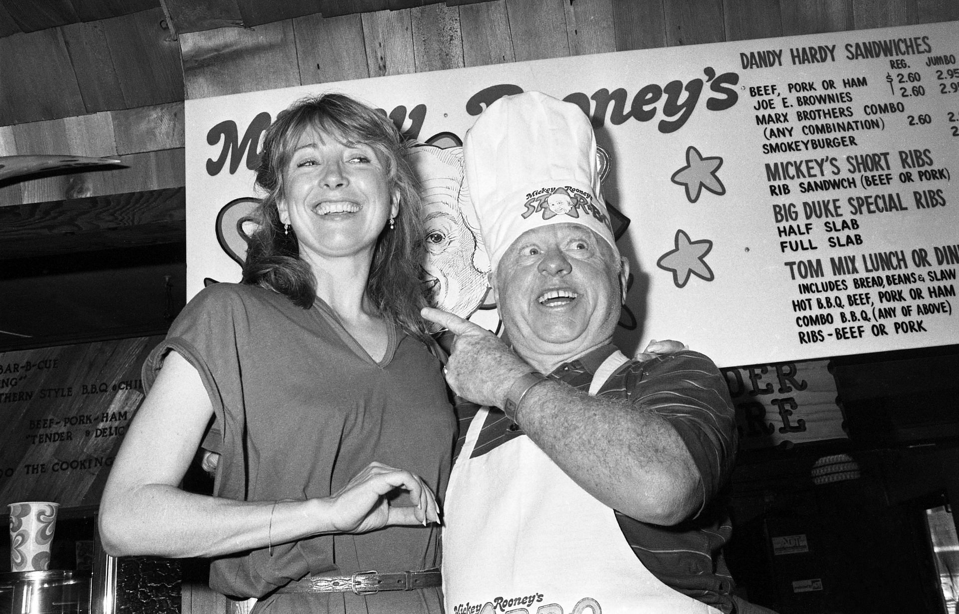 Teri Garr as seen with Mickey Rooney (Image via Getty)