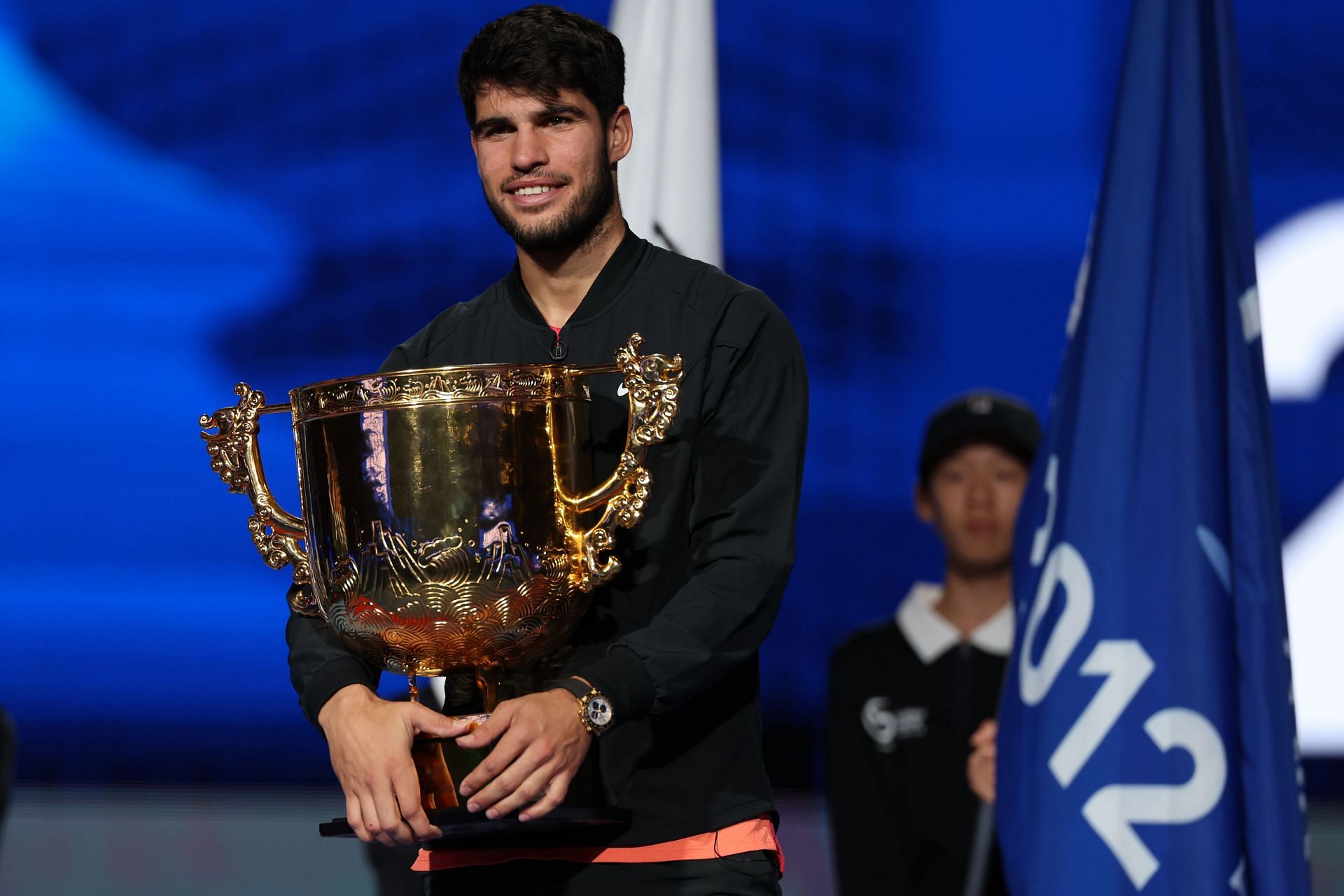 Carlos Alcaraz at the China Open 2024. (Photo: Getty)