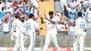 [Watch] Washington Sundar heaves a sigh of relief after trapping Tom Latham LBW for 86 on Day 2 of IND vs NZ 2024 2nd Test