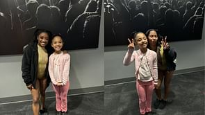 "Not Simone Biles and Jr. being the same height" - Fans react to starking comparison between the gymnast and Serena Willams' daughter Olympia