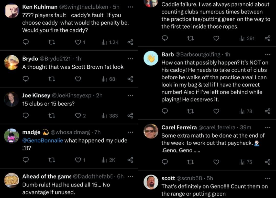 "Fire the caddie" Fans enraged as PGA Tour pro gets unusual 4 stroke