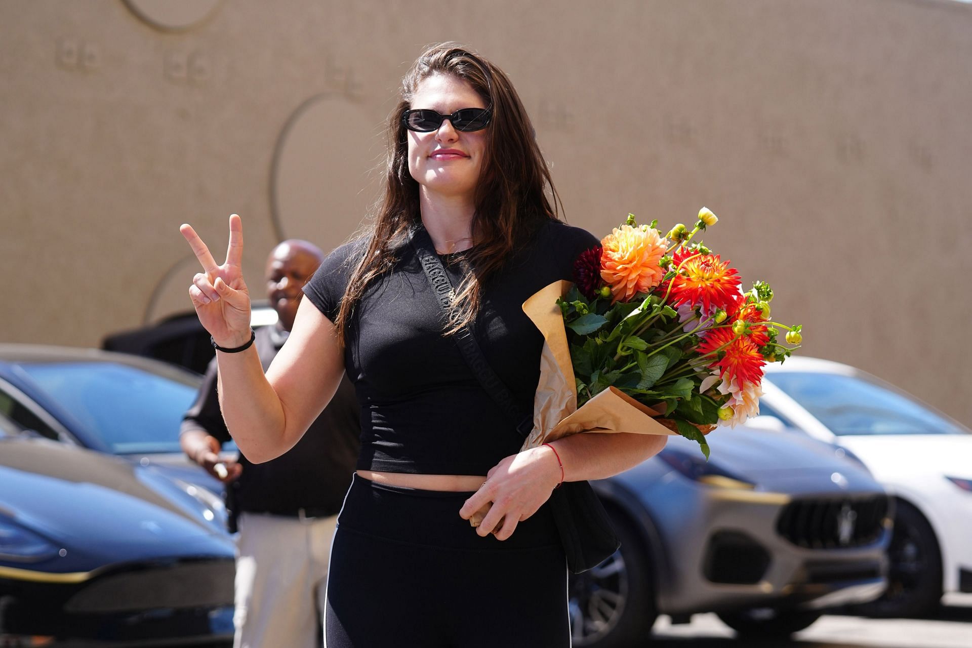 Ilona Maher appears at DWTS in Celebrity Sightings In Los Angeles - (Source: Getty)